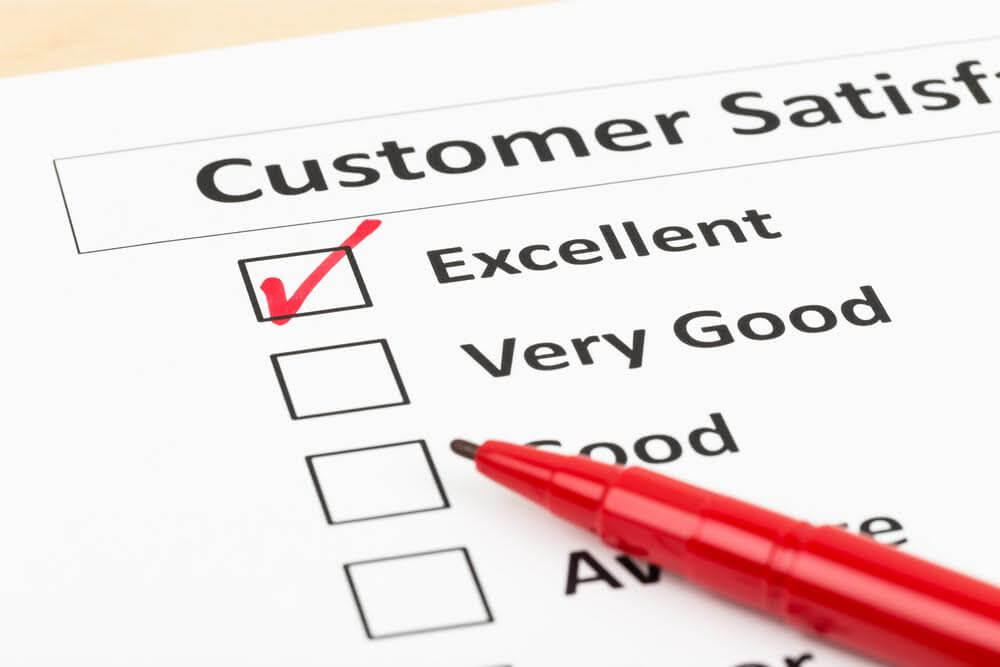 customer survey sheet